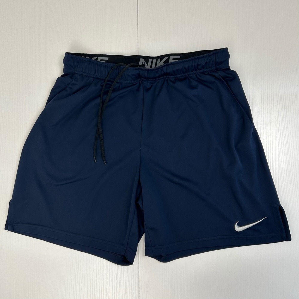 Nike Dri-FIT Training Shorts Mens Large Navy Blue DD1887-451 7 Inch Inseam Gym